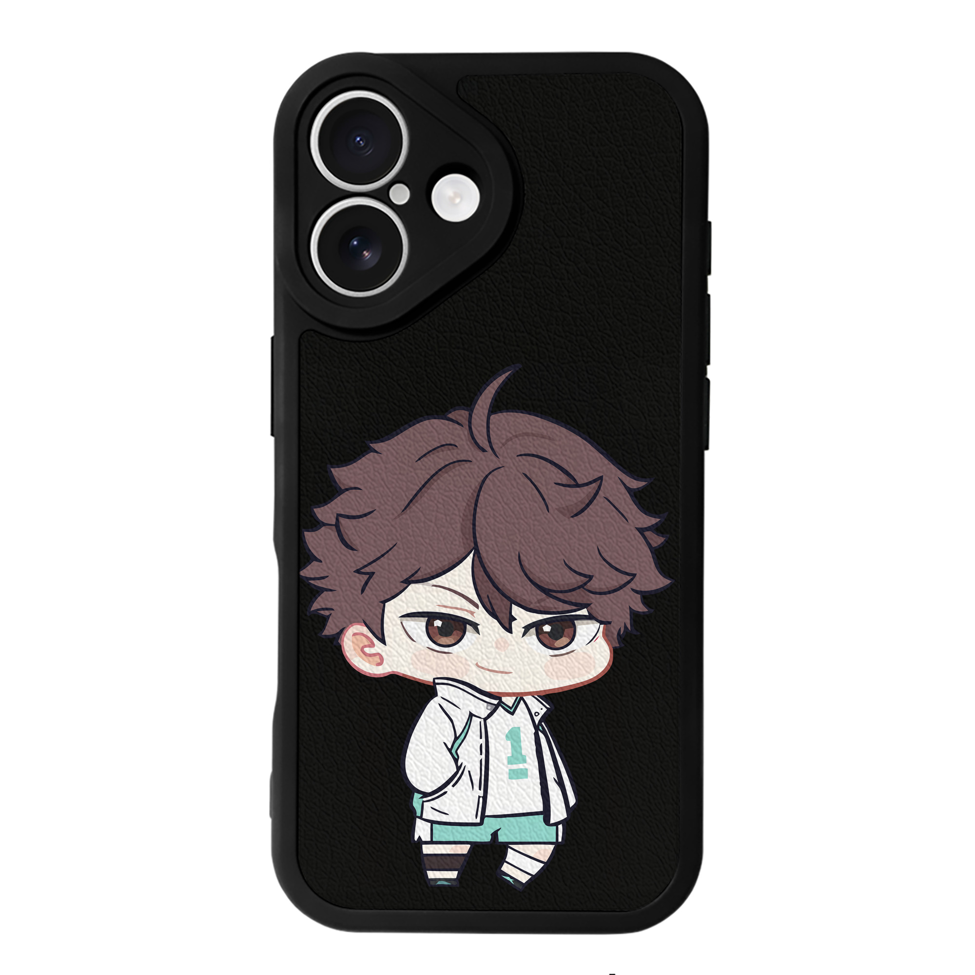 （画像用） ハイキュー!! Haikyu!! 【iPhone 16シリーズ対応】シリコンスマホケース（レザー調） 材質：シリコン
